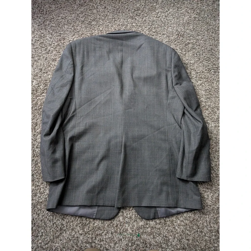 Austin Reed London Blazer Gray Windowpane‎ USA Made 42 Short